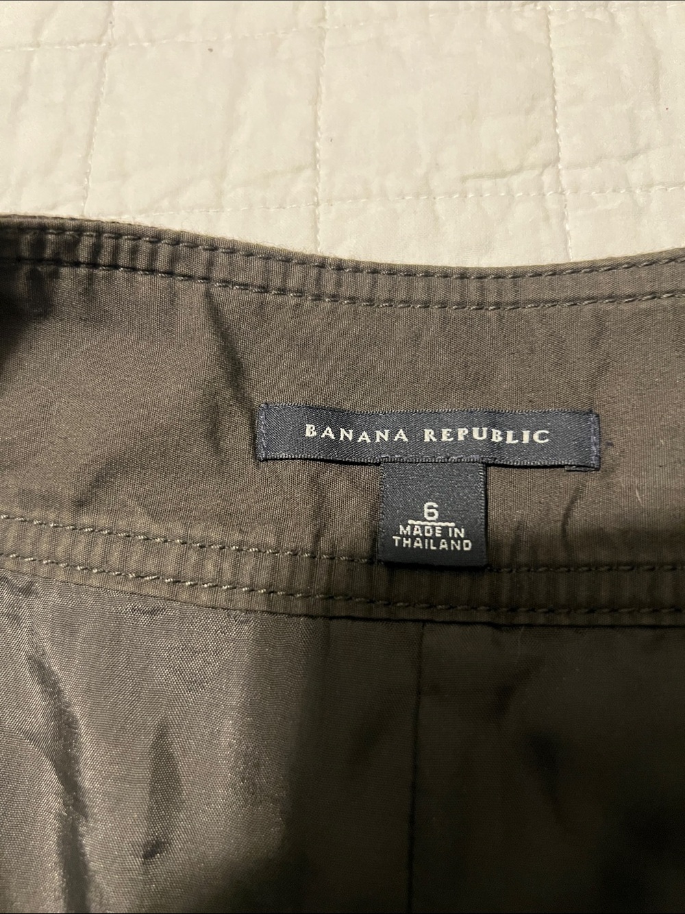 Banana Republic Button-Front A-Line Skirt in Chocolate Brown - Picture 2 of 6